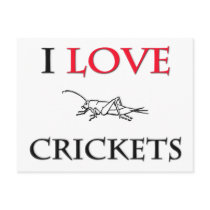 I Love Crickets postcards