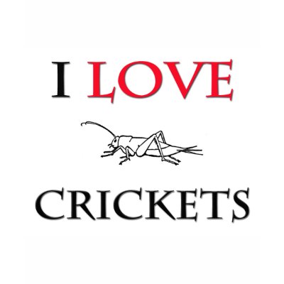 I Love Crickets T-shirts by tshirtshirts