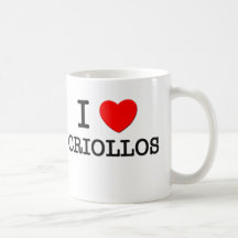I Love Criollos (Horses) Coffee Mugs