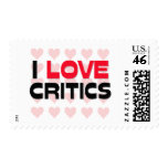 I LOVE CRITICS POSTAGE STAMP