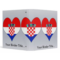 I Love Croatia Binders