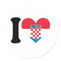 I Love Croatia stickers