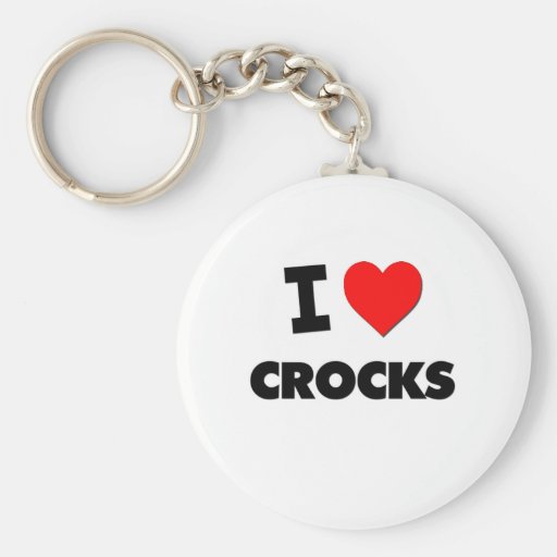 I love Crocks Key Chain