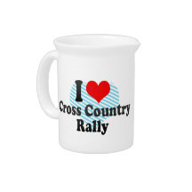 I love Cross Country Rally Beverage Pitcher