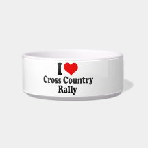 I love Cross Country Rally Cat Water Bowls