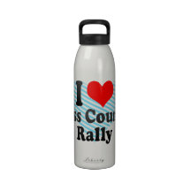 I love Cross Country Rally Drinking Bottles