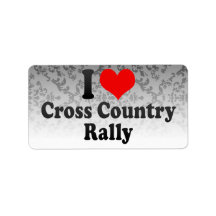 I love Cross Country Rally Labels