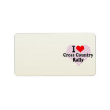 I love Cross Country Rally Labels