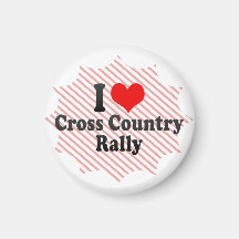 I love Cross Country Rally Magnets