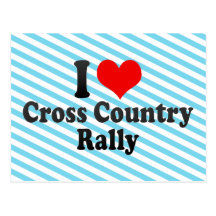 I love Cross Country Rally Post Cards