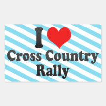 I love Cross Country Rally Sticker