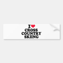 I love Cross Country Skiing Bumper Stickers