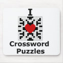 I Love Crossword Puzzles mousepads by krichard08 I Love Crossword Puzzles mousepads