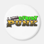 I Love Crust PUNK music magnets