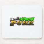 I Love Crust PUNK music mousepads