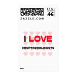 I LOVE CRYPTOZOOLOGISTS postage