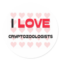 I LOVE CRYPTOZOOLOGISTS stickers by professions I LOVE CRYPTOZOOLOGISTS stickers