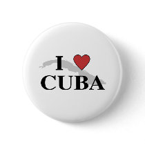 I Love Cuba buttons