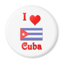 I Love Cuba Fridge Magnet