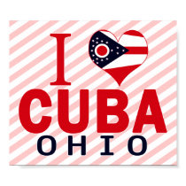 I love Cuba, Ohio posters