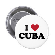 I Love Cuba Pinback Buttons