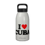 I LOVE CUBA REUSABLE WATER BOTTLES