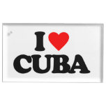 I LOVE CUBA TABLE CARD HOLDERS