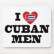 I Love Cuban Men Mousepad