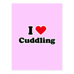 I love cuddling postcards