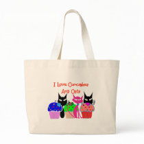 "I love cupcakes and cats"--Cupcake Lovers Gifts bags