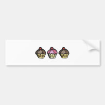 I love cupcakes bumper sticker