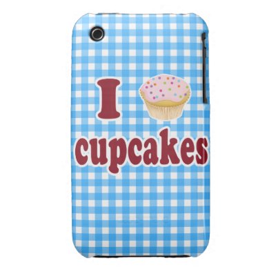 I Love Cupcakes iPhone 3 Covers