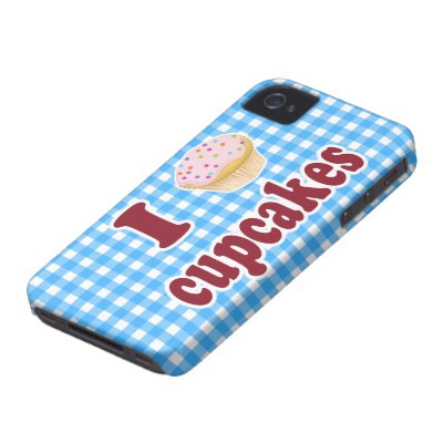 I Love Cupcakes iPhone 4 Case-Mate Case