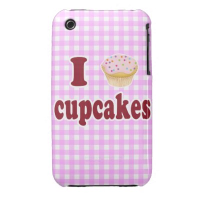 I Love Cupcakes iPhone 3 Cases