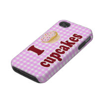 I Love Cupcakes Tough Iphone 4 Cover