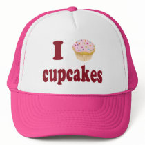 I Love Cupcakes Trucker Hat