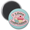 I Love Cupcakes magnet