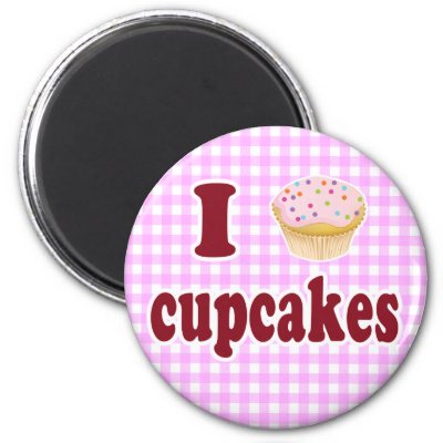 I Love Cupcakes Magnets