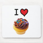 I Love Cupcakes Mousepads