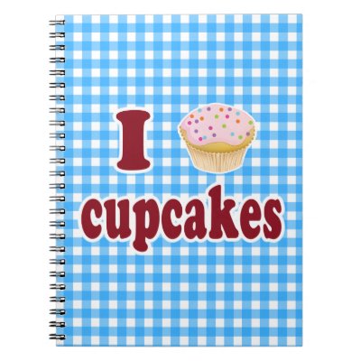 I Love Cupcakes Spiral Notebook