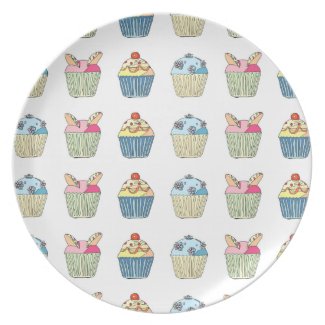I Love Cupcakes Plate