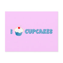 I Love Cupcakes postcards by trendyteeshirts I Love Cupcakes postcards