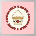 I Love Cupcakes Posters