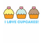 i love cupcakes! t-shirts
