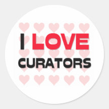 I LOVE CURATORS STICKER
