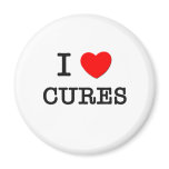 I Love Cures Refrigerator Magnet