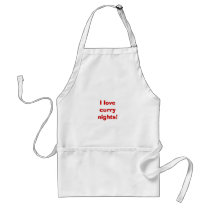 I love currynights! aprons by penletters I love currynights! aprons