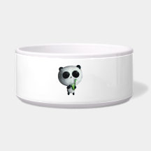 I love Cute Pandas Pet Food Bowls