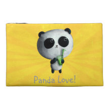 I love Cute Pandas Travel Accessories Bag