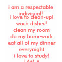 i love cute shirts!, i am a respectableindivisu...